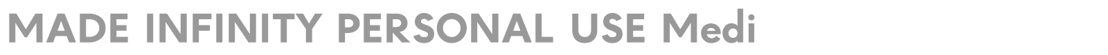 Made Infinity font preview